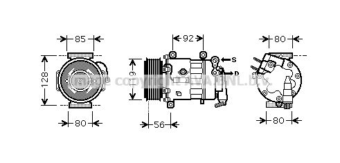 AVA QUALITY COOLING kompresorius, oro kondicionierius PEK329